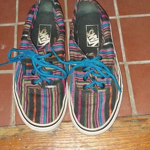 Vans Baja Bright Multicolor Skate Shoe, Men's 5.5, Ladies 7